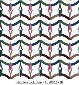 Abstract background texture in geometric ornamental style. Seamless design.