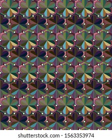 Abstract background texture in geometric ornamental style. Seamless design.
