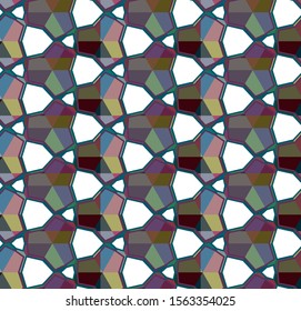 Abstract background texture in geometric ornamental style. Seamless design.