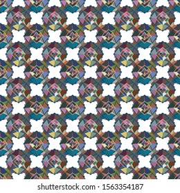 Abstract background texture in geometric ornamental style. Seamless design.