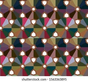 Abstract background texture in geometric ornamental style. Seamless design.