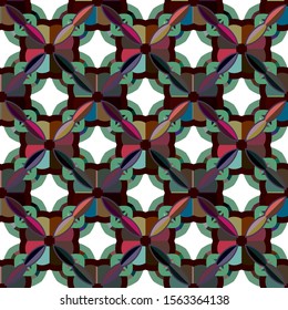 Abstract background texture in geometric ornamental style. Seamless design.