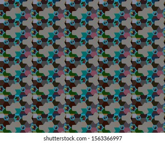 Abstract background texture in geometric ornamental style. Seamless design.