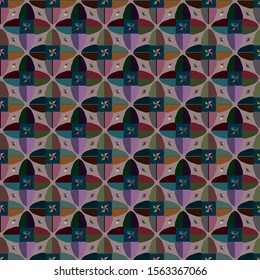 Abstract background texture in geometric ornamental style. Seamless design.