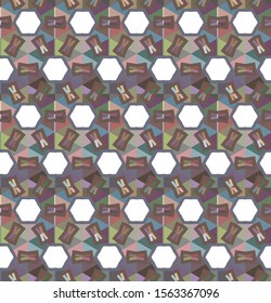 Abstract background texture in geometric ornamental style. Seamless design.