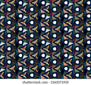 Abstract background texture in geometric ornamental style. Seamless design.