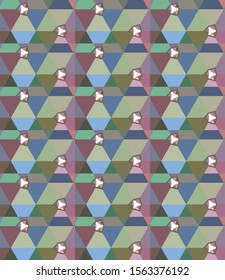 Abstract background texture in geometric ornamental style. Seamless design.