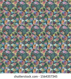 Abstract background texture in geometric ornamental style. Seamless design.