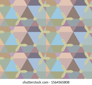 Abstract background texture in geometric ornamental style. Seamless design.