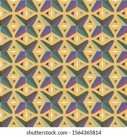 Abstract background texture in geometric ornamental style. Seamless design.