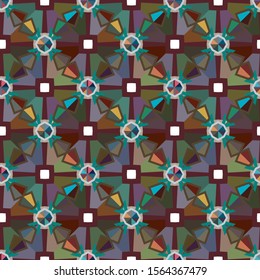 Abstract background texture in geometric ornamental style. Seamless design.
