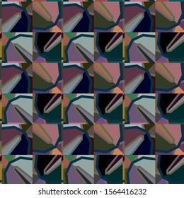 Abstract background texture in geometric ornamental style. Seamless design.