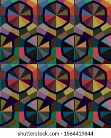 Abstract background texture in geometric ornamental style. Seamless design.