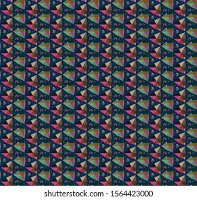 Abstract background texture in geometric ornamental style. Seamless design.