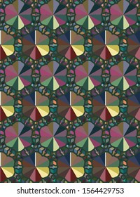 Abstract background texture in geometric ornamental style. Seamless design.