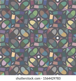 Abstract background texture in geometric ornamental style. Seamless design.