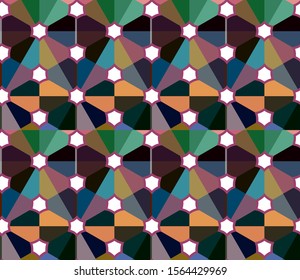 Abstract background texture in geometric ornamental style. Seamless design.