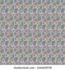 Abstract background texture in geometric ornamental style. Seamless design.