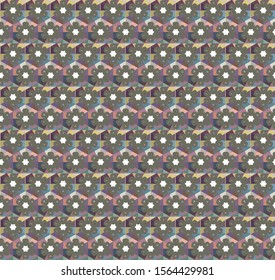 Abstract background texture in geometric ornamental style. Seamless design.