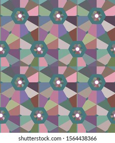 Abstract background texture in geometric ornamental style. Seamless design.