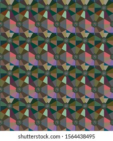 Abstract background texture in geometric ornamental style. Seamless design.