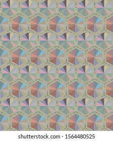 Abstract background texture in geometric ornamental style. Seamless design.