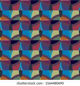 Abstract background texture in geometric ornamental style. Seamless design.