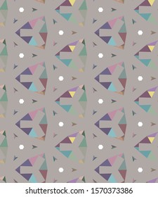 Abstract background texture in geometric ornamental style. Seamless design.