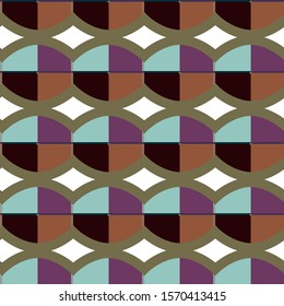 Abstract background texture in geometric ornamental style. Seamless design.