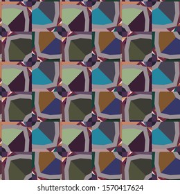 Abstract background texture in geometric ornamental style. Seamless design.