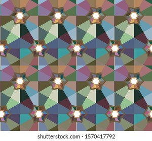 Abstract background texture in geometric ornamental style. Seamless design.