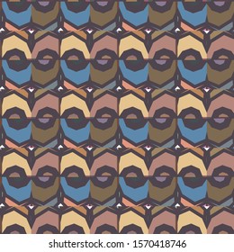 Abstract background texture in geometric ornamental style. Seamless design.