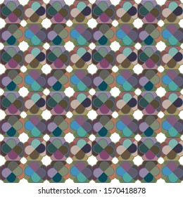 Abstract background texture in geometric ornamental style. Seamless design.