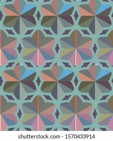 Abstract background texture in geometric ornamental style. Seamless design.