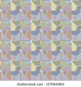 Abstract background texture in geometric ornamental style. Seamless design.