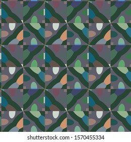 Abstract background texture in geometric ornamental style. Seamless design.