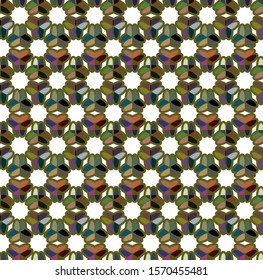 Abstract background texture in geometric ornamental style. Seamless design.