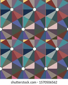 Abstract background texture in geometric ornamental style. Seamless design.