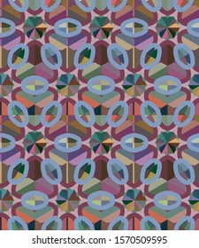 Abstract background texture in geometric ornamental style. Seamless design.