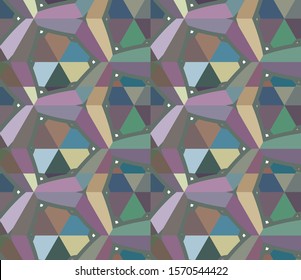 Abstract background texture in geometric ornamental style. Seamless design.