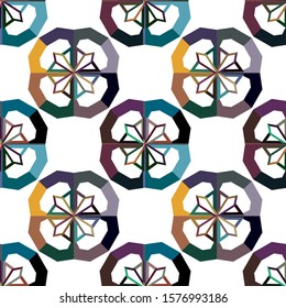 Abstract background texture in geometric ornamental style. Seamless design.