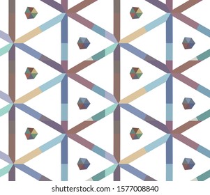 Abstract background texture in geometric ornamental style. Seamless design.
