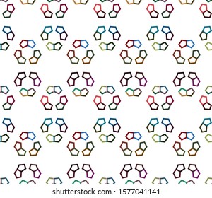 Abstract background texture in geometric ornamental style. Seamless design.