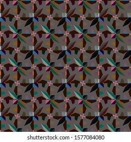 Abstract background texture in geometric ornamental style. Seamless design.