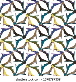 Abstract background texture in geometric ornamental style. Seamless design.