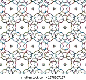 Abstract background texture in geometric ornamental style. Seamless design.