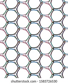 Abstract background texture in geometric ornamental style. Seamless design.