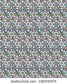 Abstract background texture in geometric ornamental style. Seamless design.