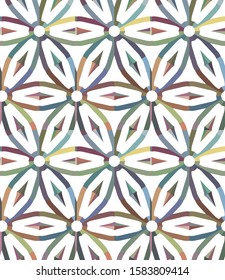 Abstract background texture in geometric ornamental style. Seamless design.