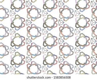 Abstract background texture in geometric ornamental style. Seamless design.